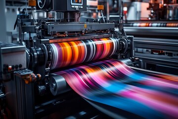 closeup-modern-printing-press-operation-showcasing-precision-vivid-print-technology_633842-19851